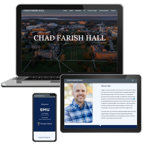 Worpress website custom design in CT